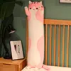 Almohada Larga Transfronteriza con Forma de Gato, Muñeco de Peluche Grande Lindo, Juguete Perezoso para Abrazar las Piernas al Dormir, Muñeco de Peluche
