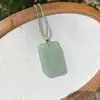 Piedra Aventurina Verde Lago Colgante de Paz Jade Natural Color Agua Clara Amuleto de Paz Colgante de Jade