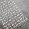 Tomoni Delgada Resistente 459 Pegamento Trasero Adhesivo para Manicura Adhesivo Estilo Japonés Adhesivo para Uñas 5d 2021 Nuevo Lazo Pequeño Blanco