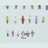 Estatuetas Coloridas DIY Recebidas para Você Fazer Modelo de Caixa de Areia Arquitetônica Materiais Paisagem Miniatura Mini Estatuetas