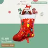 Nueva Serie de Decoración para Fiesta Navideña Mini Muñeco de Nieve, Anciano, Reno, Árbol de Navidad Globos de Papel de Aluminio Serie Navideña