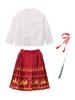Traje de Actuación para Coro Infantil Hanfu Estilo Chino para Niños Falda Cara de Caballo para Niñas Traje de Actuación de Animación para Estudiantes de Primaria