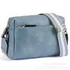 Cross-border Amazon pequena bolsa de mensageiro três zíper multi-funcional bolsa de telefone móvel couro cor alça de ombro fita bolsa de ombro para as mulheres
