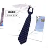 Gravata Feminina Estilo Ins Japonês JK Coreano College 7cm Sem Gravata Acessórios de Camisa Preto Azul Cinza Vermelho para Estudantes Masculinos e Femininos