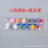 Tiras de Pintura Acrílica 3ml 6 Colores 12 Colores 5ml Portátil DIY Muñeco de Yeso Niños Colorear Pintura de Piedra