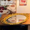 Espelho Espelho de Maquiagem Espelho de Vestir Celebridade da Internet Espelho Retrô Francês Ornamento de Mesa Bandeja de Exibição e Armazenamento de Joias Adereço para Fotos