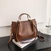Bolsa Vintage de Design Nicho Portátil de Grande Capacidade Feminina 2025 Nova Moda Versátil Transversal Tote Balde