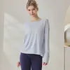 Ropa de Yoga para Mujer, Nuevo Estilo de Verano, Holgada y Casual, con Diseño de Espalda Hueca, Camiseta Cruzada Fina, Top de Manga Larga para Mujer