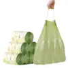 Sacos de Lixo de Losna, Resistentes a Odores, Espessados, com Alças de Cordão, Especificamente para Uso na Cozinha, Sacos Plásticos de Rolo Grande Duráveis Que Não Quebram Facilmente