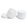 Fábrica OEM Personalizada 60g Garrafa de Grande Capacidade com Boca Larga Garrafa de Creme Facial Garrafa de Máscara Facial Plástico PP Branco Total Amostra de Creme