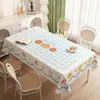 Mantel Temático de Verduras Impermeable a Prueba de Aceite Lavable Modelo Nuevo 2026 Dibujos Animados de Gama Alta Mantel Rectangular para Mesa de Café Ambiente
