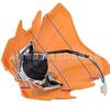 Modificado novo KLX off-road motocicleta fantasma face farol Ghost Face luz Capuz H4 lâmpada Ghost Face luz laranja