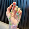 Cadena para Teléfono Móvil con Colgante de Llavero de Aleación con Lazo y Perlas Exquisito Colgante para Funda de Teléfono Móvil Correa de Muñeca Accesorios para Bolsos Pequeños Regalos