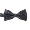 Nuevo Estilo Cuadros Negro Poliéster Seda Hombre Elegante Camisa Corbata de Moño Ropa de Trabajo Accesorios de Boda Fabricante de Corbata de Moño