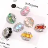 Novas Contas Olho de Gato Transparentes, Contas Acrílicas da Moda de Luxo Leve, Acessórios de Contas Soltas Lanternas de Diamante Completo Resistentes para Cruzamento de Fronteiras