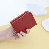 2026 Nova Moda Versátil Porta-Cartões Sanfonado com Padrão de Crocodilo, Compacto e Simples Porta-Moedas Porta-Cartões de Cor Sólida com Múltiplos Compartimentos para Cartões
