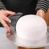 5 raspadores suaves de plástico transparente para pastel en semicírculo, herramientas de raspado de crema para pastel de cumpleaños