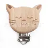 Fornecimento de fábrica Faia clipe de chupeta animal faça você mesmo bebê calmante corrente anti-queda clipe acessórios brinquedo molares atacado