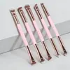 Set de 6 brochas de maquillaje de doble punta transfronterizo, brocha para base, brocha para rubor, brocha para contorno, brocha para difuminar sombras de ojos de tres colores con cerdas suaves, herramientas de belleza