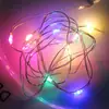 Cadena de luces LED de alambre de cobre lámpara de cadena de luces lámpara de pila de botón cadena de luces lámpara de decoración para hornear disposición luz blanca cálida decoración de pastel