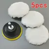 Explosões transfronteiriças 3 polegadas 4 polegadas 5 polegadas 6 polegadas 7 polegadas bola de lã para beleza automotiva bola de lã artificial disco de polimento conjunto de 5 peças