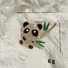 Vintage Guofeng Panda Bamboo Broche Raffine Terno Feminino Suéter Nicho de Alta Qualidade Pin Roupas Corsage Acessórios