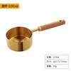 Taza medidora de madera de durazno dorado cuchara medidora juego de 8 piezas cuchara medidora de acero inoxidable 15ml30ml cuchara de café cuchara medidora para hornear cuchara medidora