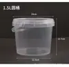 Fornecimento de Fábrica Alta QuaLidade 0,3L-5L Transparente Pp PLástico Redondo Bolsa de Mão Balde Brinquedo Bloco de Construção Caixa de Armazenamento Selada Balde