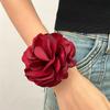 Colar de chocker de rosa de estilo europeu e americano transfronteiriço exagerado nicho elegante moda camélia pulseira feminina