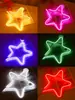 Luces LED Flexibles para Exteriores, Forma de Estrella y Luna, Estrella de Cinco Puntas Luces para Árboles de Vacaciones en Exteriores, Iluminación de Calle para Zonas Escénicas