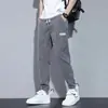 Jeans con cordón en la pierna para hombre, Novedad de primavera, Tendencia, Corte ajustado, Harlan, Casual, Transfronterizo, En stock, Pantalones al por mayor