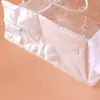 Bolsa de almacenamiento transparente de PVC para aire acondicionado, bolsa de embalaje con cremallera para regalo de cosméticos, bolso de mano de plástico tridimensional creativo
