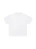 Camiseta Masculina e Feminina Algodão Pesado 380g Gola Pequena Manga Curta Vintage Solta Branca Camada Base Verão