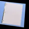 Páginas separadoras A4, Hojas de repuesto para carpeta de anillas de 3 agujeros, 8 páginas, para organizar y separar documentos