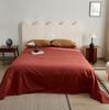 Sábana de cama de algodón puro grueso de color liso simple para otoño e invierno, pieza única, colcha cálida para dormitorio de otoño e invierno, cama individual doble, algodón