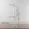 Portavelas de Cristal de 5 Brazos Decoración de Boda Portavelas Venta al por Mayor Suministro Transfronterizo Cubierta de Vidrio a Prueba de Viento Soporte de Velas de Múltiples Brazos