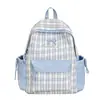 Mochila de Estilo Alto Japonesa Ins Fresca y Dulce a Cuadros para Estudiantes de Secundaria y Preparatoria, Mochila Ligera, Nueva de Verano 2026