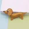 Nova Chaveiro de Couro PU Cachorro Dachshund Boneca Acessório para Capa de Celular Pingente Personalizado para Bolsa Fábrica Atacado