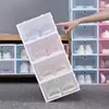 Caja de Zapatos Transparente a Prueba de Polvo Almacenamiento Venta al por Mayor Plástico Caja de Almacenamiento para Artículos Domésticos Tipo Cajón Caja de Exhibición Colección de Tenis