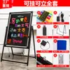 Suporte de Exibição para Outdoor Placa Iluminada Escrita à Mão Caixa de Luz Vertical LED Barraca de Rua Feira Noturna Fluorescente Pequena Lousa