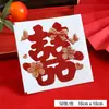 Boda Pegatina Pequeña de Personaje Rojo Pegatina Selladora para Caja de Dulces Sobre Rojo Regalo de Agradecimiento Pegatina Selladora para Frutas Suministros de Boda
