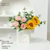 Estilo Ins Ramo Falso de Girasol Mesa de Comedor de Sala de Estar Adornos Florales Flores Falsas Adornos de Decoración de Dormitorio Accesorios para Fotos