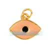 L45 Accesorios para joyería DIY cobre puro chapado en oro plateado recubierto de oro estilo europeo y americano Ojo del Diablo colgante multicolor
