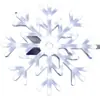 Luces Intermitentes de Colores, Luces con Forma de Copo de Nieve, Colgantes de Copo de Nieve, Luces de Copo de Nieve en el Árbol, Decoración de Jardín, Luces Decorativas Navideñas Brillantes