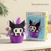 Figurina de Bloque de Construcción de Panda Lindo Transfronteriza Caja Sorpresa Hua Hua Columpiándose en el Columpio Ensamblaje Educativo Juguetes para Niños Mayoreo