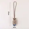 Coleção de Pingentes de Tecido Coreano com Desenhos Animados, Chaveiros de Urso e Coelho, Colares de Bonecos Estereoscópicos, Acessórios Fofos para Crianças, Atacado