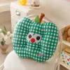Cojín de silla engrosado con forma de manzana de dopamina, cómodo para uso doméstico, adecuado para ventanales, tatamis de estudiantes, alfombrilla de suelo suave de dibujos animados