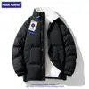 NASA2026 Chaqueta Nueva de Lana de Cordero y Algodón para Hombre, Abrigo de Invierno para Pareja, Chaqueta Gruesa de Algodón Rellena de Plumas y Forrada de Felpa para Hombre