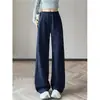Calça Esportiva Skinny de Qualidade para Mulheres 2026 Nova Calça Mágica Lulu Solta Emagrecimento Estilo Americano Casual Calça de Perna Larga para Mulheres