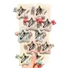 Pinzas BB color dopamina, lindas pinzas para el pelo de oso y estrella para niñas, pinzas para flequillo lateral de niños, hermosos pasadores pequeños, accesorios para el cabello